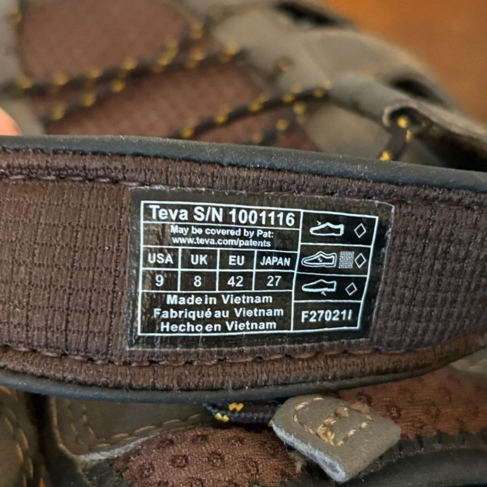 Teva Men's Gray Sport Sandals Forebay 9